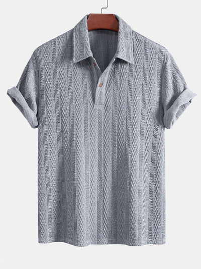 Ben | Geometrisches Jacquard-Polo