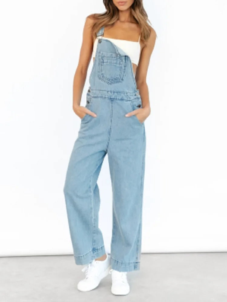 Cleora | Modischer Denim Jumpsuit für stilvolle Auftritte