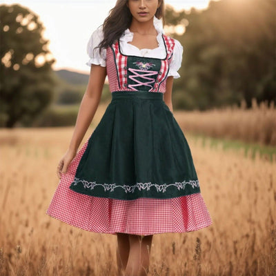 Greta | Traditionelles Dirndl mit Karos für das Oktoberfest