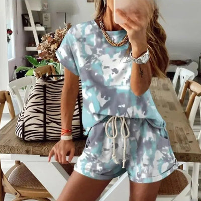 Bexley | Tie dye 2-delige outfit sets voor vrouwen